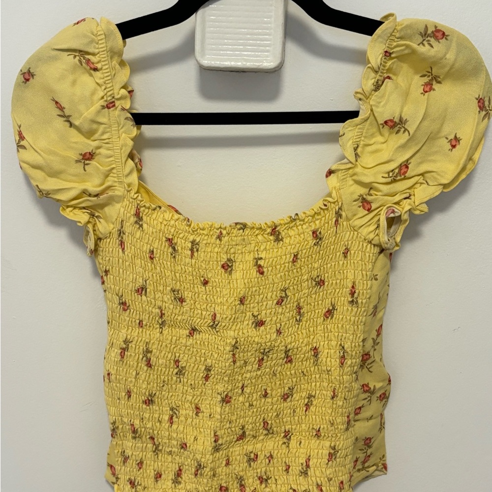 Reformation Yellow Floral Top 💛 - Picture 3 of 3
